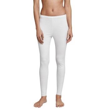 Schiesser Luxury Leggings Hvit bomull 46 Dame