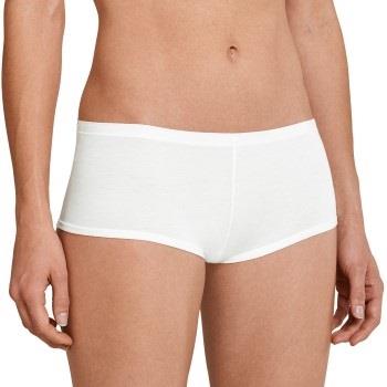 Schiesser Truser Personal Fit Shorts Benhvit Small Dame