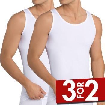 Sloggi 2P Men 24 7 Vest Hvit bomull XX-Large Herre