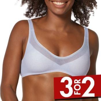 Sloggi BH Oxygene Infinite Soft Bra Lysblå X-Small Dame