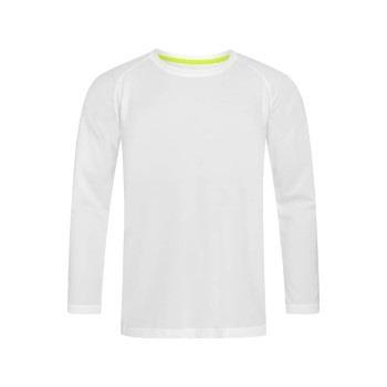 Stedman Active 140 Long Sleeve Hvit polyester Small Herre