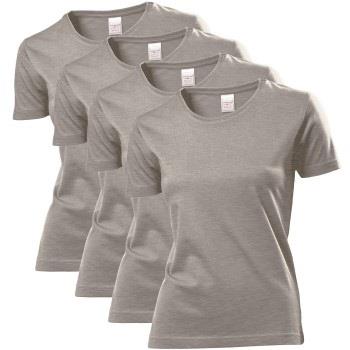 Stedman 4P Classic Women T-shirt Mørkgrå  bomull X-Large Dame