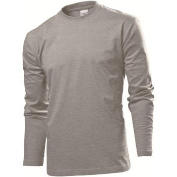 Stedman Comfort-T Long Sleeve Grå bomull Large Herre