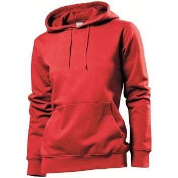 Stedman Sweatshirt Hooded Women Rød Small Dame