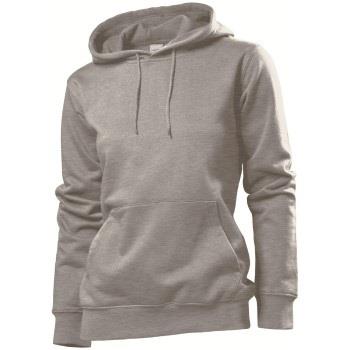 Stedman Sweatshirt Hooded Women Mørkgrå  Large Dame