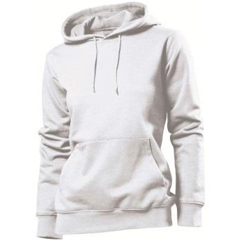 Stedman Sweatshirt Hooded Women Hvit Small Dame