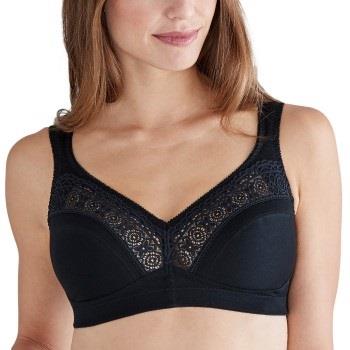 Swegmark BH Cotton Star Soft Bra Svart bomull B 75 Dame