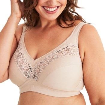 Swegmark BH Cotton Star Soft Bra Beige bomull C 85 Dame