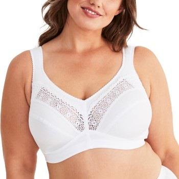 Swegmark BH Cotton Star Soft Bra Hvit bomull D 75 Dame