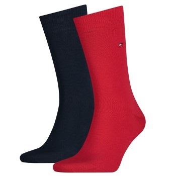 Tommy Hilfiger Strømper 2P Men Classic Sock Blå/Rød Str 43/46 Herre