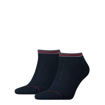 Tommy Hilfiger Strømper 2P Men Iconic Sports Sneaker Sock Blå bomull S...