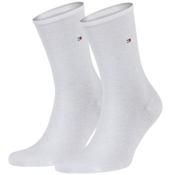 Tommy Hilfiger Strømper 2P Women Classic Casual Socks Hvit Str 39/42 D...