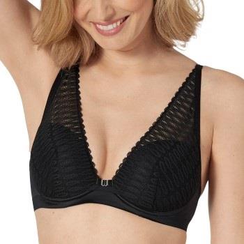 Triumph BH Aura Spotlight Plunge Bra Svart A 85 Dame