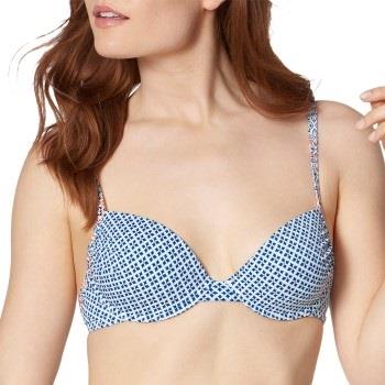 Triumph Mix and Match Padded Bikini Bra Blå/Hvit C 36 Dame