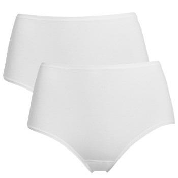 Trofe Midi Briefs Bamboo Mix Truser 2P Hvit Small Dame