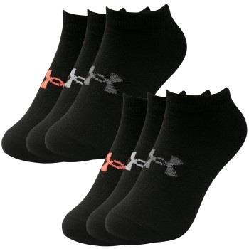 Under Armour Strømper 6P Essential No Show Socks Svart polyester Str 3...