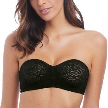 Wacoal BH Halo Lace Strapless Bra Svart C 70 Dame