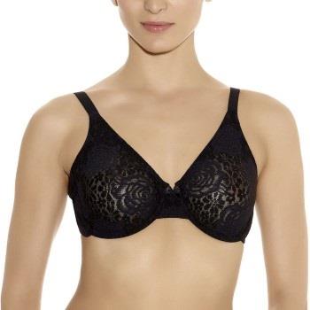 Wacoal BH Halo Lace Underwire Bra Svart B 80 Dame