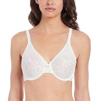 Wacoal BH Halo Lace Underwire Bra Benhvit D 70 Dame