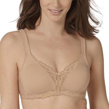 Triumph BH Modern Lace Cotton Soft Bra Beige D 100 Dame