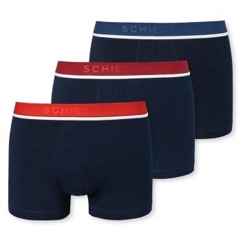 Schiesser 3P 95-5 Organic Cotton Rio Boxer Svart/Rød Large Herre