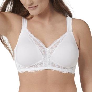 Triumph BH Modern Lace Cotton Soft Bra Hvit B 95 Dame