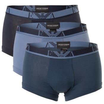 Armani Monogram Trunk Mørkblå bomull Small Herre