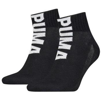 Puma Strømper 2P Men Logo Quarter Socks Svart Str 43/46 Herre