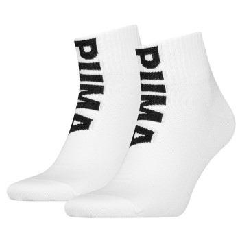 Puma Strømper 2P Men Logo Quarter Socks Hvit Str 39/42 Herre