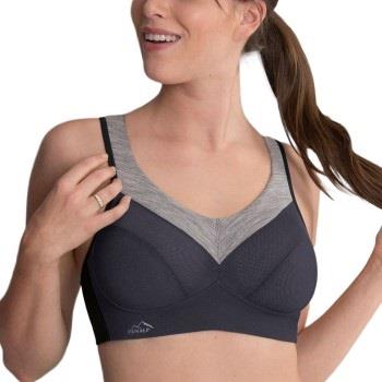 Anita BH Active Wool Sport Bra Grå/Svart A 75 Dame