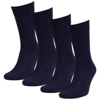 Amanda Christensen Strømper 4P Bamboo Crew Socks Marine Str 39/42