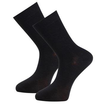 Trofe Bamboo Socks Strømper 2P Svart Str 35/38 Dame