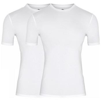 Dovre 2P Organic Cotton T-shirt Hvit økologisk bomull Large Herre