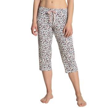 Calida Favourites Dreams Capri Pants Hvit Mønster bomull Small Dame