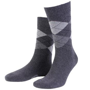 Amanda Christensen Strømper True Ankle Argyle Sock Antracit Str 43/46 ...