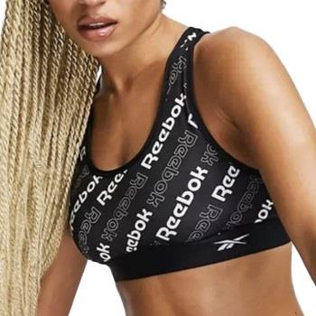 Reebok BH Bobbie Sports Crop Top Svart mønstret Small Dame