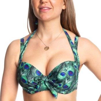 Missya Rose Bikini Strapless Halterneck Print Grønn F 80 Dame