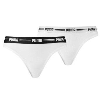 Puma Truser 2P Iconic Solid String Hvit Large Dame