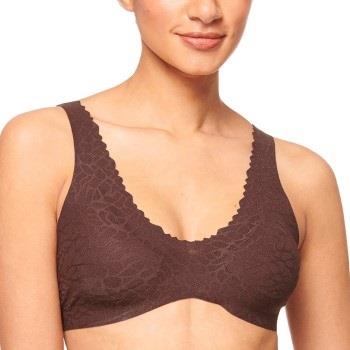 Sloggi BH ZERO Feel Lace 2.0 Bralette Brun Medium Dame