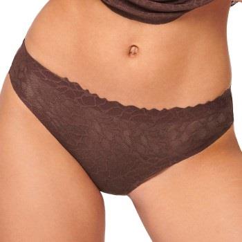 Sloggi Truser ZERO Feel Lace 2.0 Brazil Panty Brun X-Small Dame