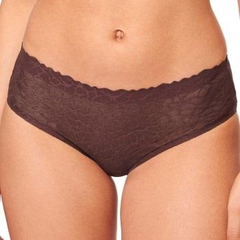 Sloggi Truser ZERO Feel Lace 2.0 Hipster Brun Small Dame