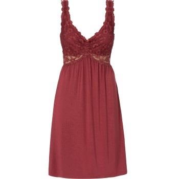 Trofe Nightgown Lace Nightdress Rød/Brun viskose Large Dame