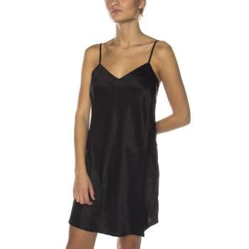 Damella 44001 Nightdress Svart silke Medium Dame