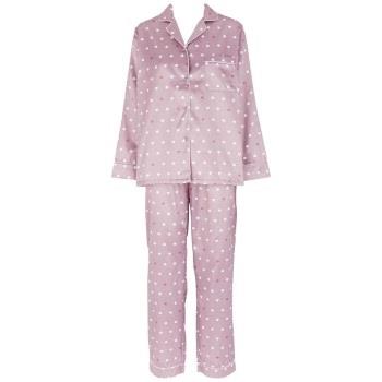 Missya Leo Sateen Pyjamas Lilla Large Dame