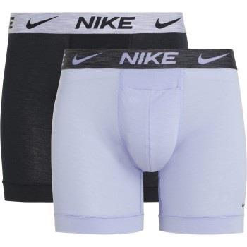 Nike 2P Dri-Fit ReLuxe Boxer Brief Lilla/Svart Medium Herre