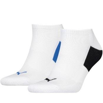 Puma Strømper 2P Men Logo Block Sneaker Socks Hvit/Svart Str 43/46 Her...