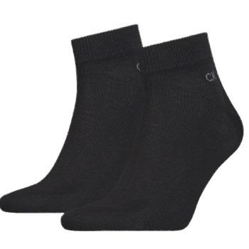 Calvin Klein Strømper 2P Quarter Socks Svart Str 39/42 Herre