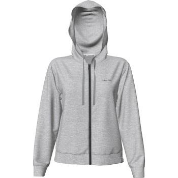 Calvin Klein Modern Cotton LW Full Zip Hoodie Grå Medium Dame