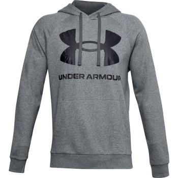 Under Armour Rival Fleece Big Logo Hoodie Grå Large Herre