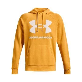 Under Armour Rival Fleece Big Logo Hoodie Oransje/Hvit Medium Herre